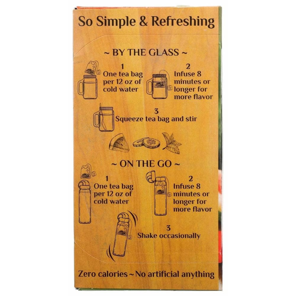 BIGELOW Grocery > Beverages > Coffee, Tea & Hot Cocoa BIGELOW: Watermelon Cucumber Mint Cold Water Infusion Tea, 1.23 oz