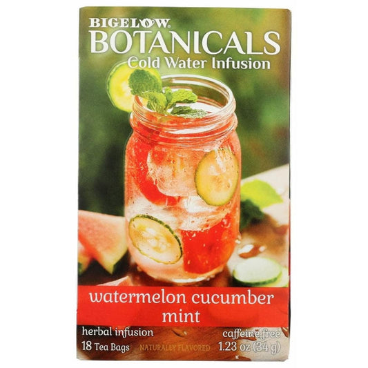 BIGELOW Grocery > Beverages > Coffee, Tea & Hot Cocoa BIGELOW: Watermelon Cucumber Mint Cold Water Infusion Tea, 1.23 oz