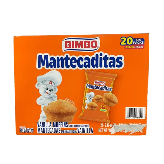 Bimbo Mantecaditas Vanilla Muffins 20 x 2.47 oz. - Bimbo