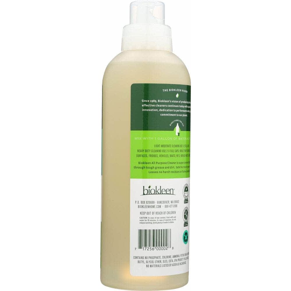 Biokleen Bio Kleen Concentrated All Purpose Cleaner And Degreaser, 32 oz