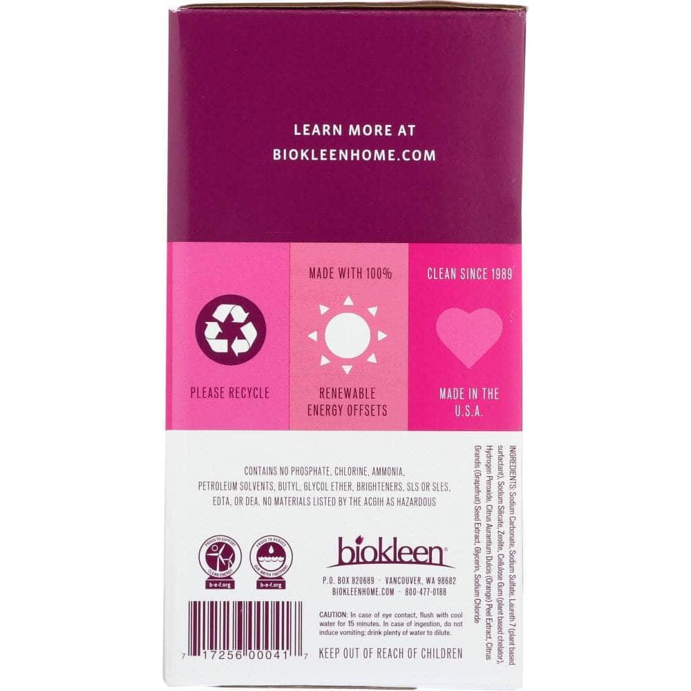 BIOKLEEN Bio Kleen Laundry Powder Grapefruit Seed And Citrus Extract, 5 Lb