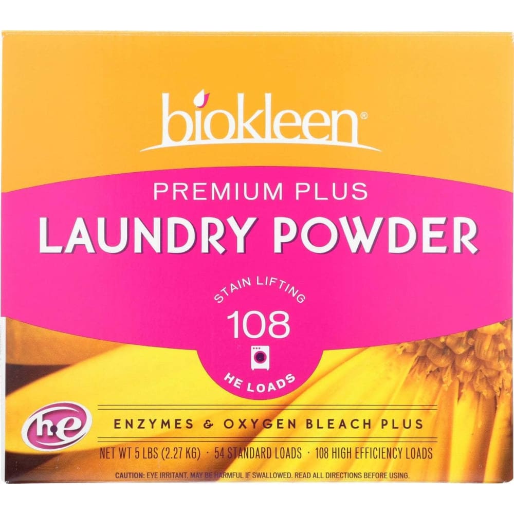 BIO KLEEN BIO KLEEN Laundry Pwdr Premium, 5 lb