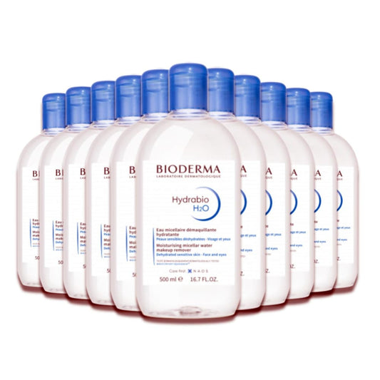 Bioderma Hydrabio H2O Micellar Water Makeup Remover 16.7 fl oz - 12 Pack - Micellar Water - Bioderma