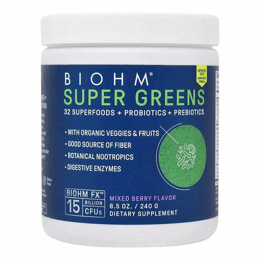 BIOHM Health > Vitamins & Supplements BIOHM: Super Greens Mixed Berry, 8.5 oz
