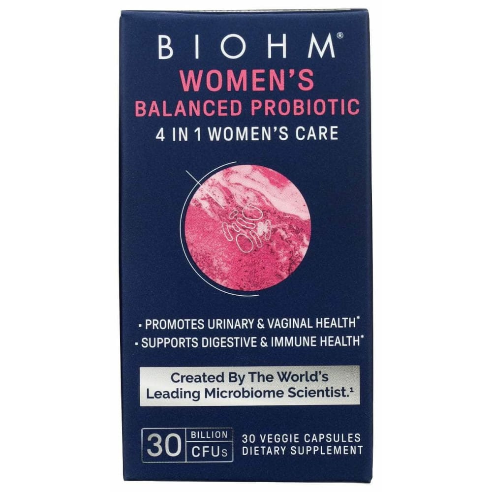 BIOHM Health > Vitamins & Supplements BIOHM: Womens Balanced Probiotic Supplement, 30 vc