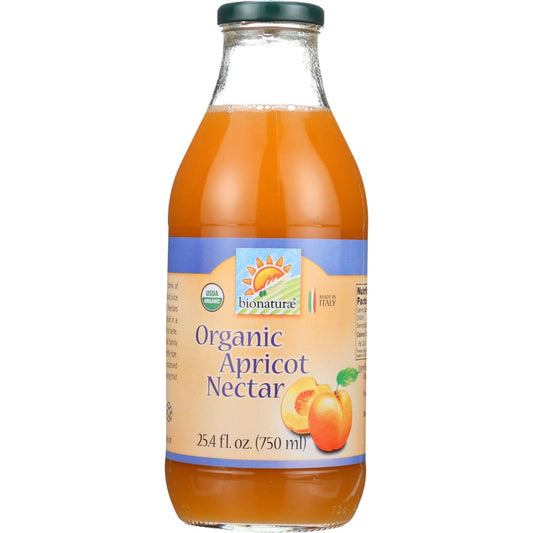 BIONATURAE: Organic Apricot Nectar 25.4 oz (Pack of 5) - Beverages - BIONATURAE