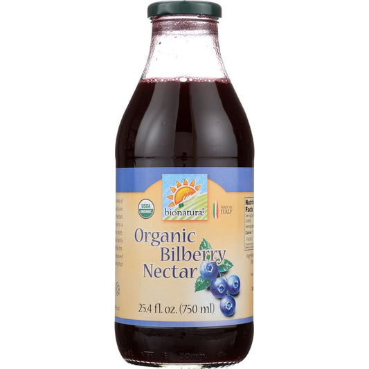 BIONATURAE: Organic Bilberry Fruit Nectar 25.4 oz (Pack of 4) - Beverages - BIONATURAE