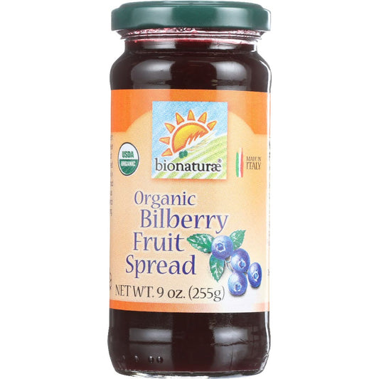BIONATURAE: Organic Bilberry Fruit Spread 9 oz (Pack of 5) - Pantry > Condiments - BIONATURAE