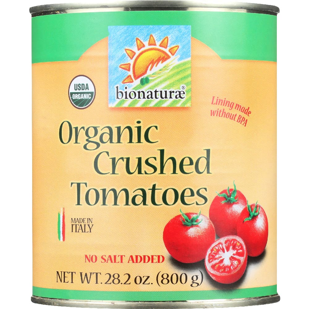 BIONATURAE: Organic Crushed Tomato 28.2 oz (Pack of 5) - Cooking & Baking > Seasonings - BIONATURAE