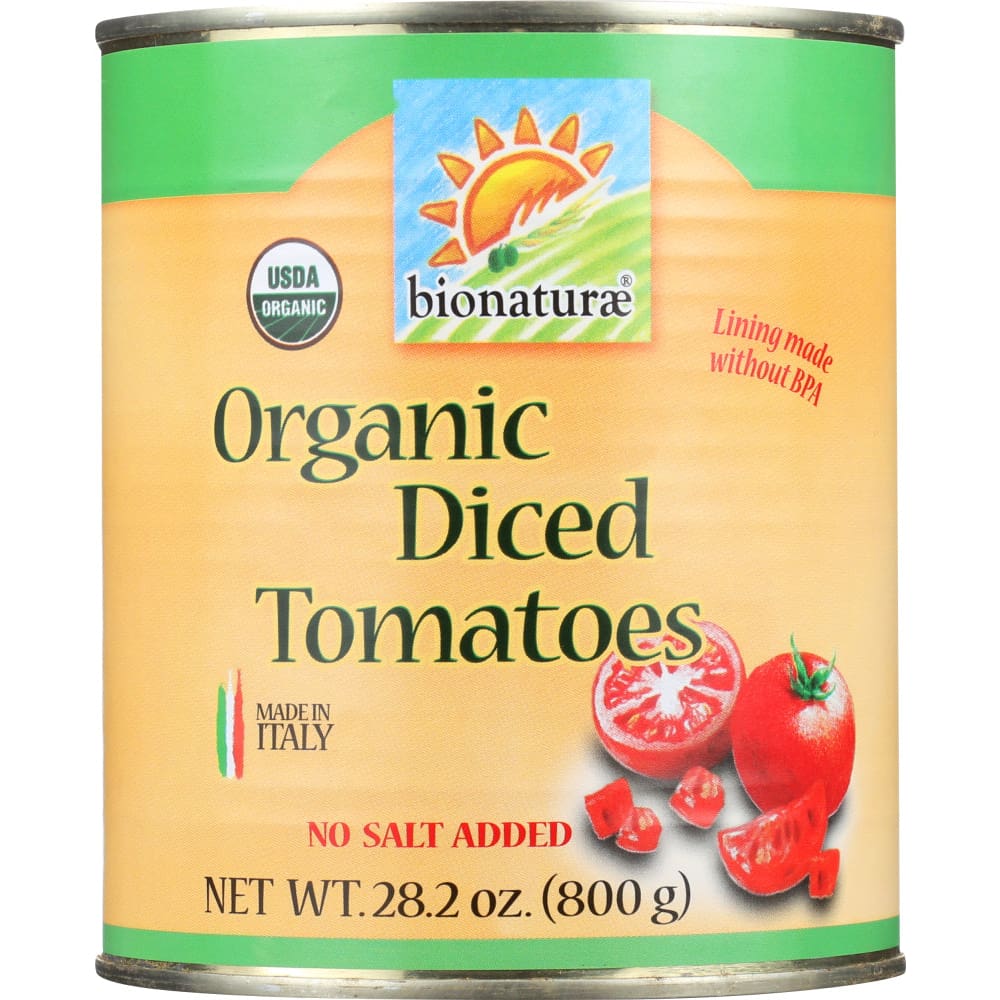 BIONATURAE: Organic Diced Tomatoes 28.2 oz (Pack of 5) - Cooking & Baking > Seasonings - BIONATURAE