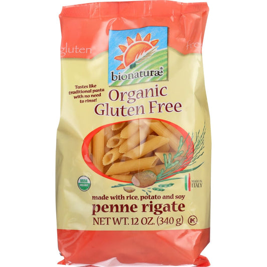 BIONATURAE: Organic Gluten Free Penne Rigate Pasta 12 oz (Pack of 5) - Pantry > Pasta and Sauces - BIONATURAE