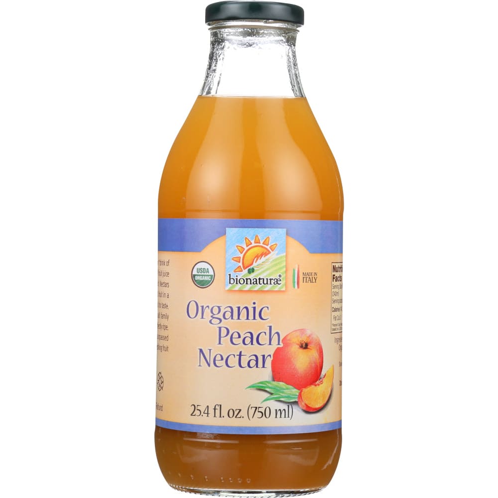 BIONATURAE: Organic Peach Fruit Nectar 25.4 oz (Pack of 5) - Beverages > Juices - BIONATURAE