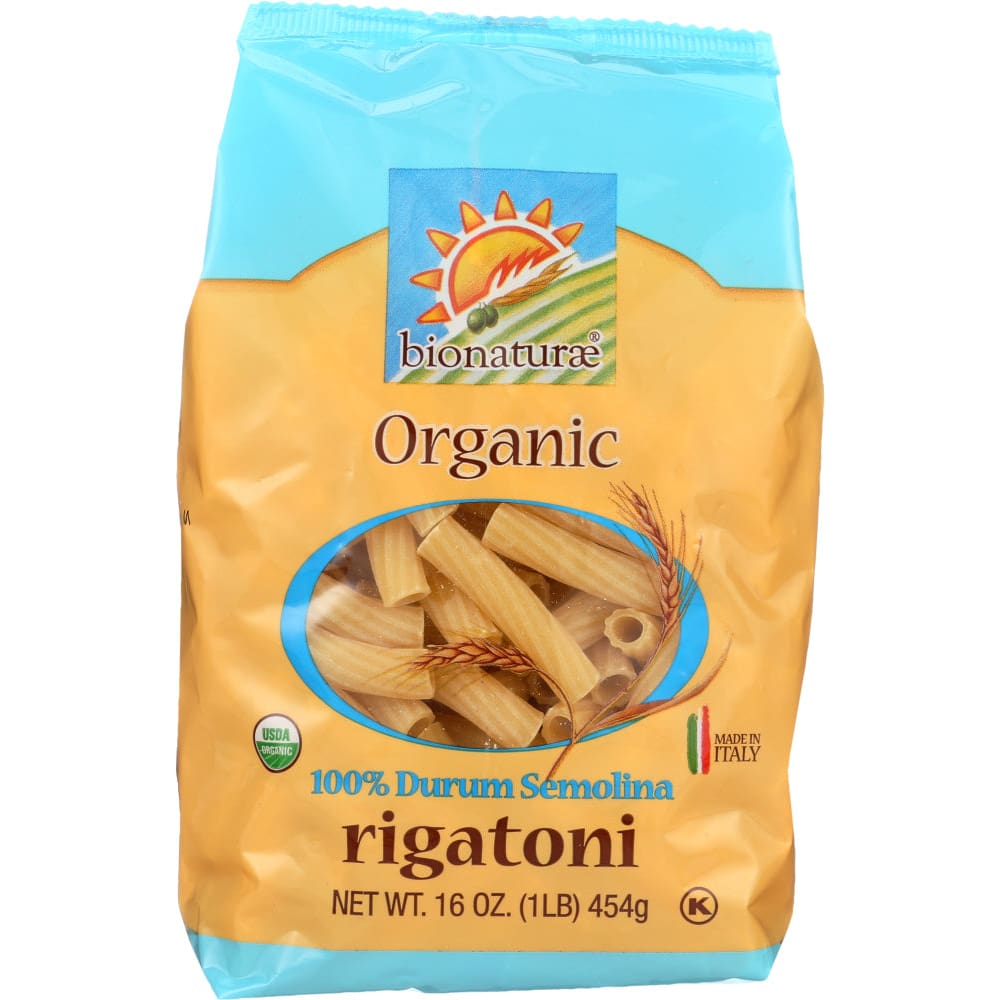 BIONATURAE: Organic Rigatoni Pasta 16 oz (Pack of 5) - Pantry > Pasta and Sauces - BIONATURAE
