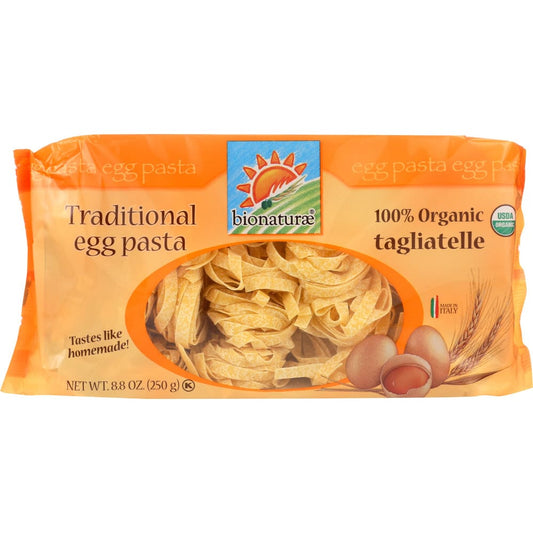 BIONATURAE: Organic Tagliatelle Egg Pasta 8.8 oz (Pack of 5) - Pantry > Pasta and Sauces - BIONATURAE