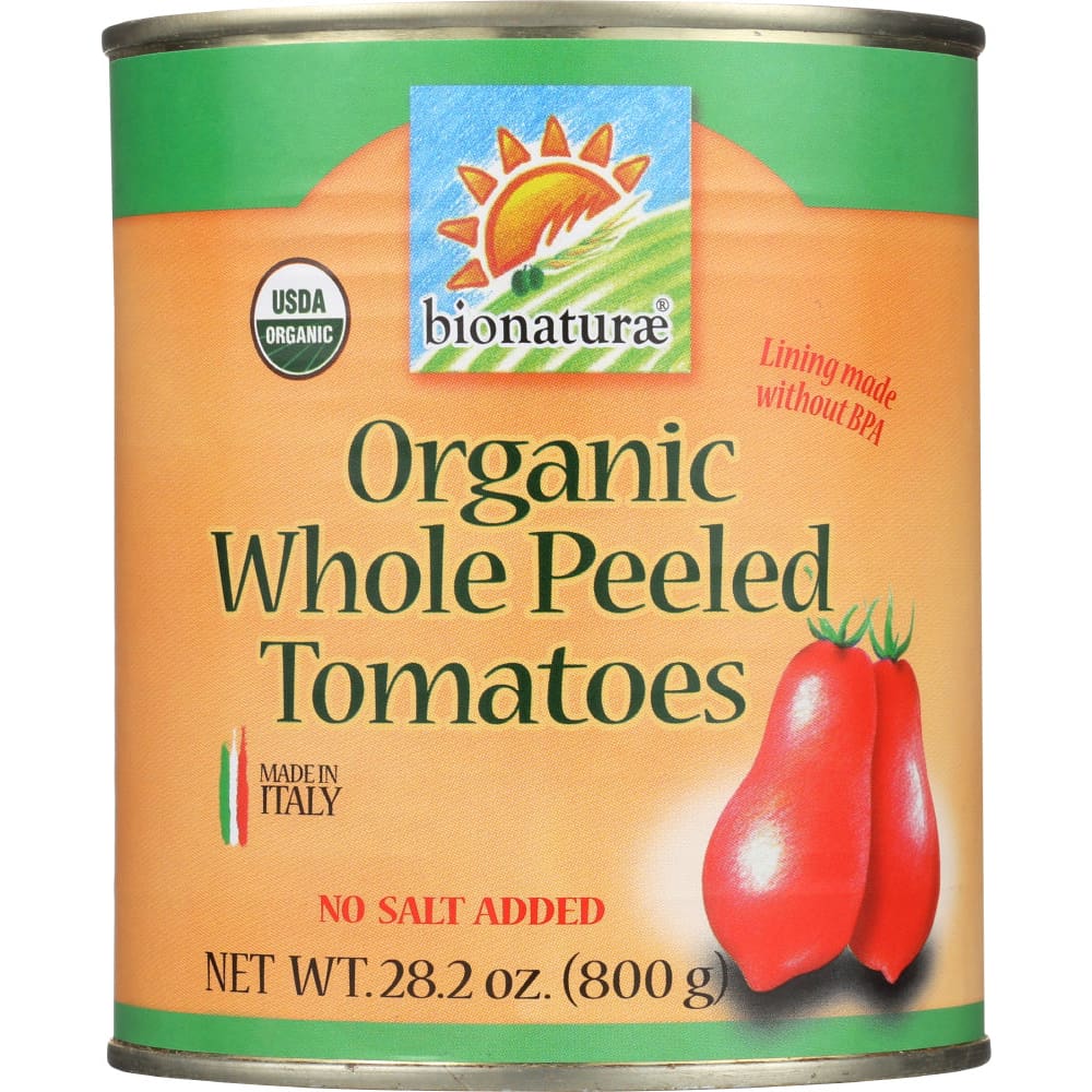 BIONATURAE: Organic Whole Peeled Tomatoes 28.2 oz (Pack of 5) - Cooking & Baking > Seasonings - BIONATURAE