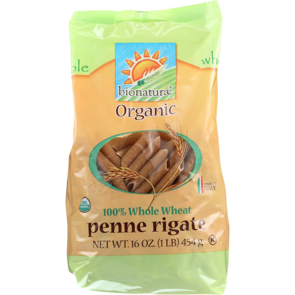 BIONATURAE: Organic Whole Wheat Penne Rigate Pasta 16 oz (Pack of 5) - Pasta and Sauces - BIONATURAE