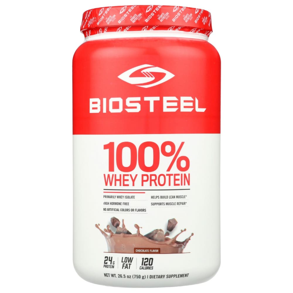 BIOSTEEL: Whey Protein Pwdr Chocola 26.5 oz - Protein Supplements & Meal Replacements - BIOSTEEL