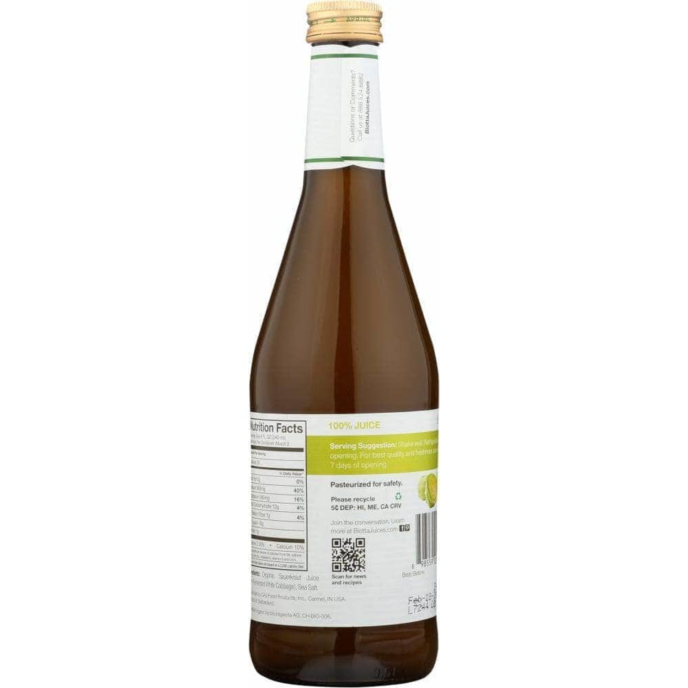 Biotta Biotta Sauerkraut Juice, 16.9 Oz