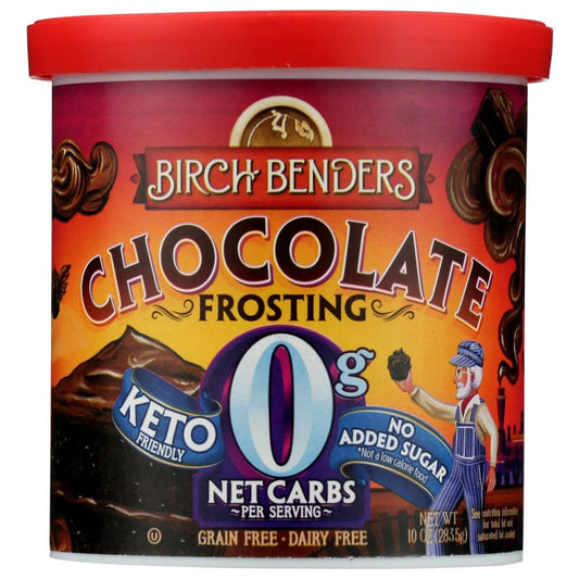 BIRCH BENDERS: Frosting Keto Chocolate 10 OZ (Pack of 3) - Grocery > Cooking & Baking > Baking Ingredients - BIRCH BENDERS