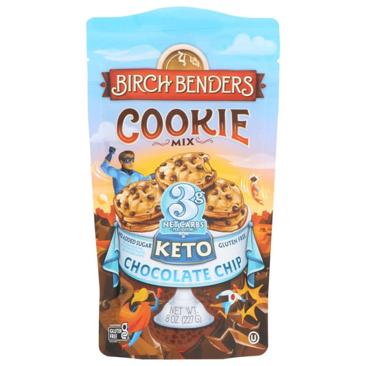 BIRCH BENDERS: Mix Keto Cho Chip Cookie 8 OZ (Pack of 3) - Grocery > Cooking & Baking > Baking Ingredients - BIRCH BENDERS