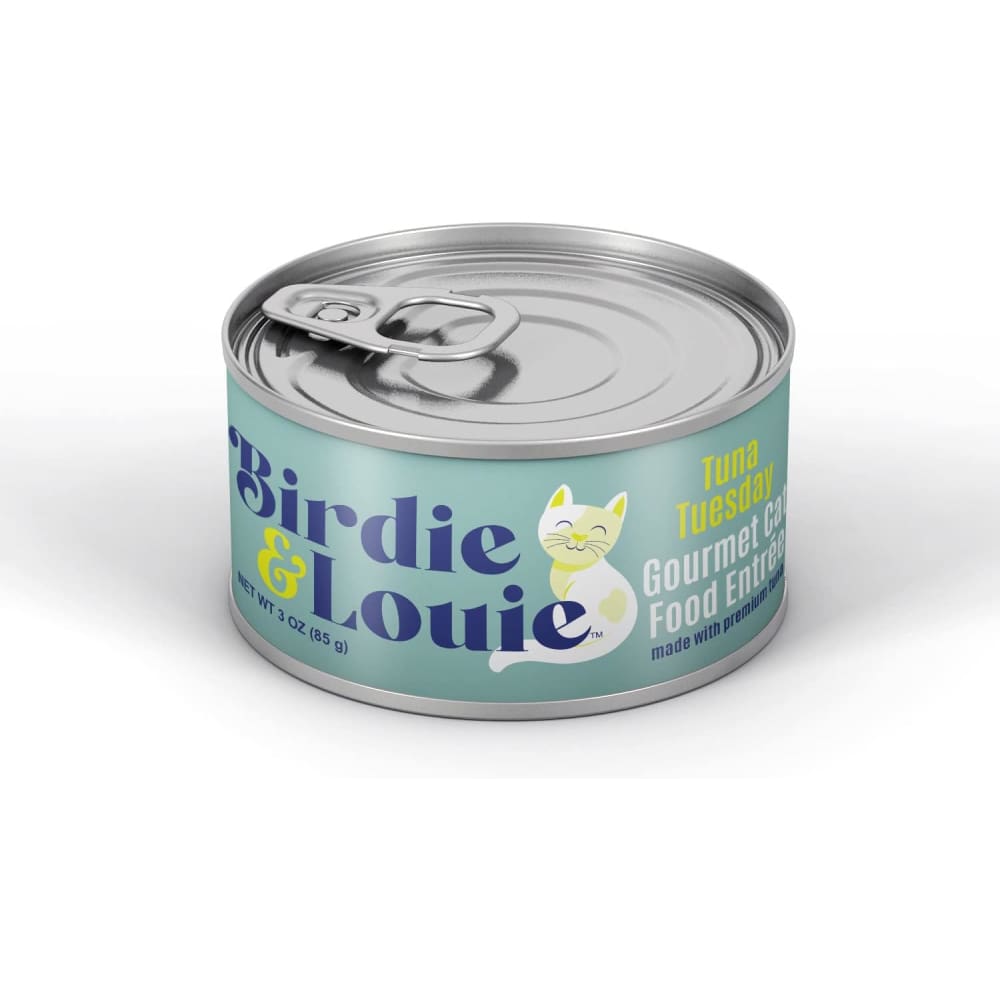 BIRDIE & LOUIE: Tuna Tuesday Wet Cat Food Gourmet Entrees 3 oz (Pack of 6) - Pet > Cat > Cat Food - BIRDIE & LOUIE