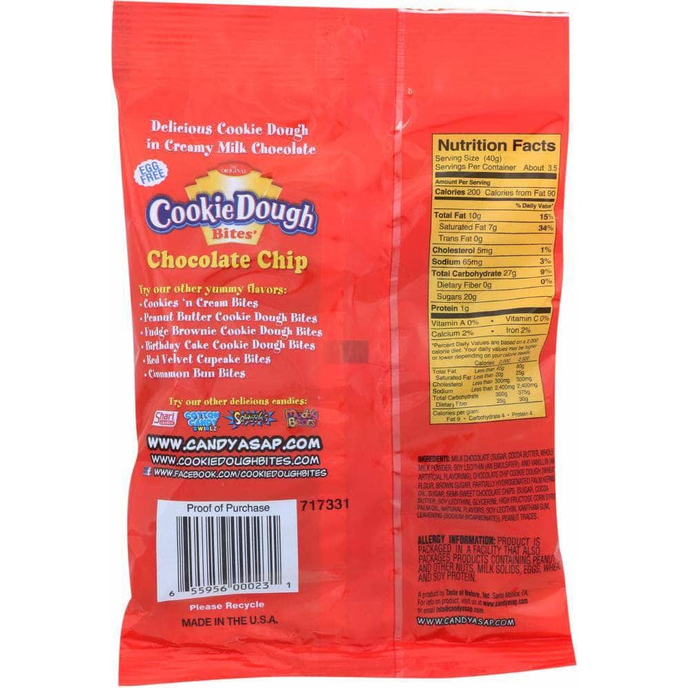 Bites Cookie Candy Bites Cookie Candy Chocolate Chip Cookie Dough Candy, 5 oz