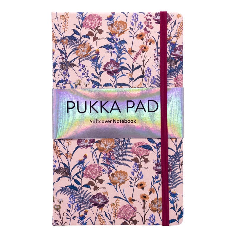 Black Bloom Softcover Notebook 3Ct with Pocket - Note Books & Pads - Pukka Pads