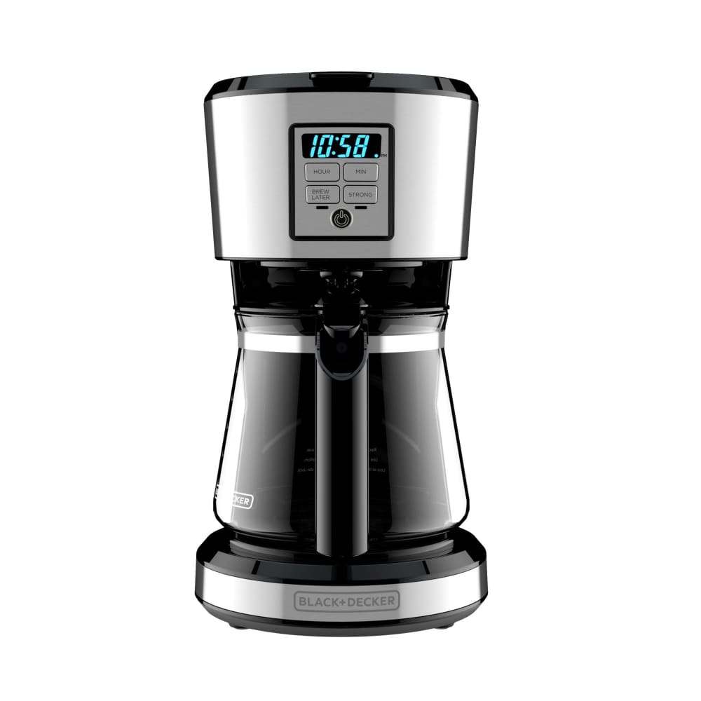 Black + Decker 12 Cup Stainless Coffee Maker with Vortex Technology - Home/Grocery Household & Pet/Coffee Tea & Creamer/Coffee & Tea