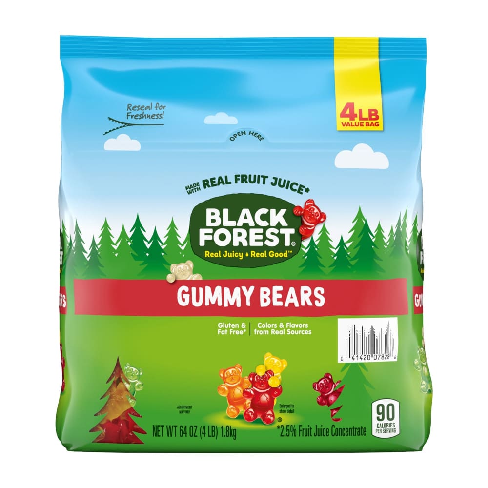 Black Forest Black Forest Gummy Bears 4 lbs. - Home/Grocery Household & Pet/Canned & Packaged Food/Candy Gum & Mints/ - Black Forest