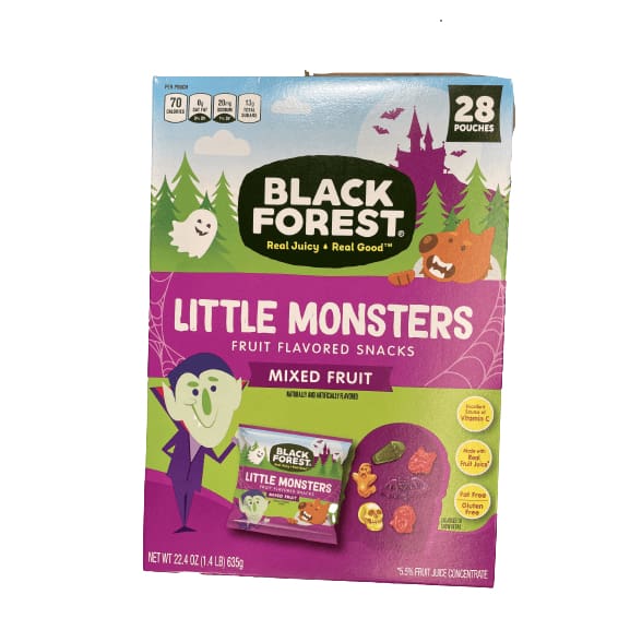 Black Forest Black Forest Little Monsters Halloween Fruit Snacks, 22.4 oz (28 Count)