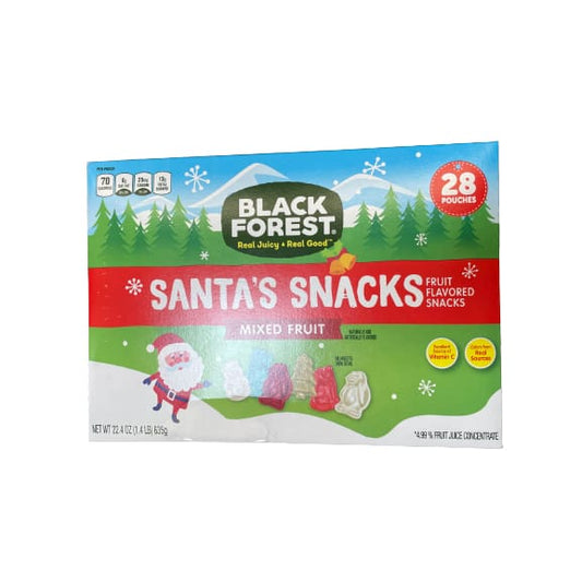 Black Forest Santa’s Snacks Holiday Fruit Snacks 22.4oz 28ct - Black Forest