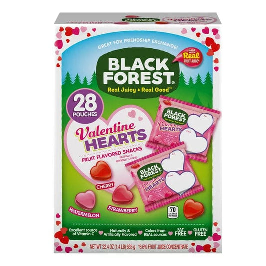 Black Forest Valentine Hearts Fruit Snacks 24 Pouches 19.2oz - Black Forest