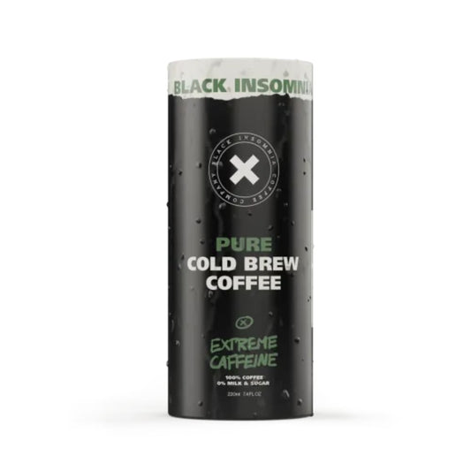 Black Insomnia Coffee Extreme Caffeine Ready To Drink Pure Cold Brew - 7.4 Fl Oz (Pack of 6) - Coffee Tea & Hot Cocoa - ShelHealth