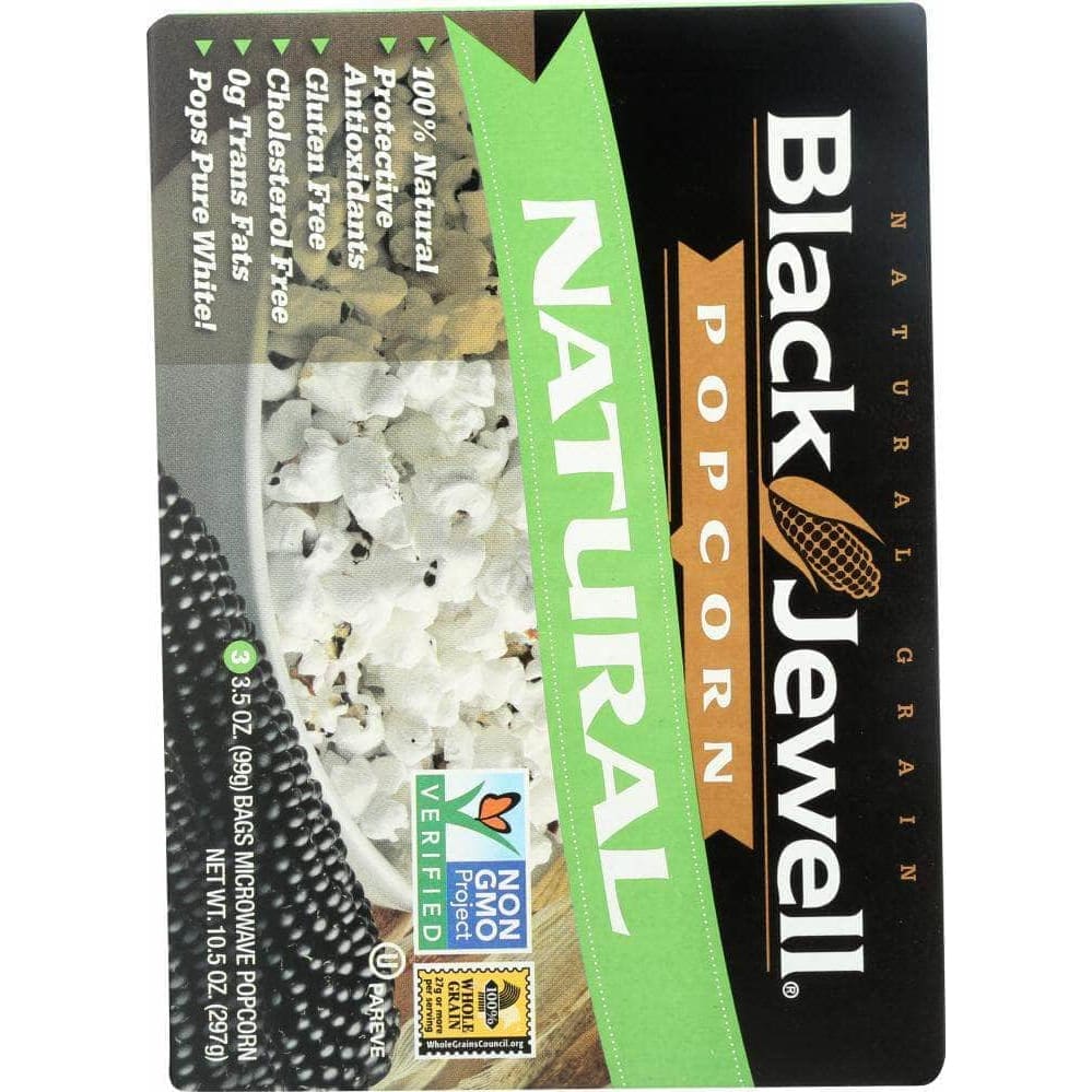 Black Jewell Black Jewell Microwave Popcorn Natural 3 Bags, 10.5 oz