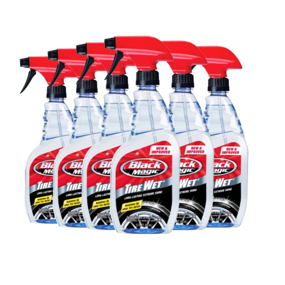 Black Magic BM23 Professional Tire Dressing Trigger Spray 23 Oz- 6 Pack - Cleaning Supplies - Black Magic