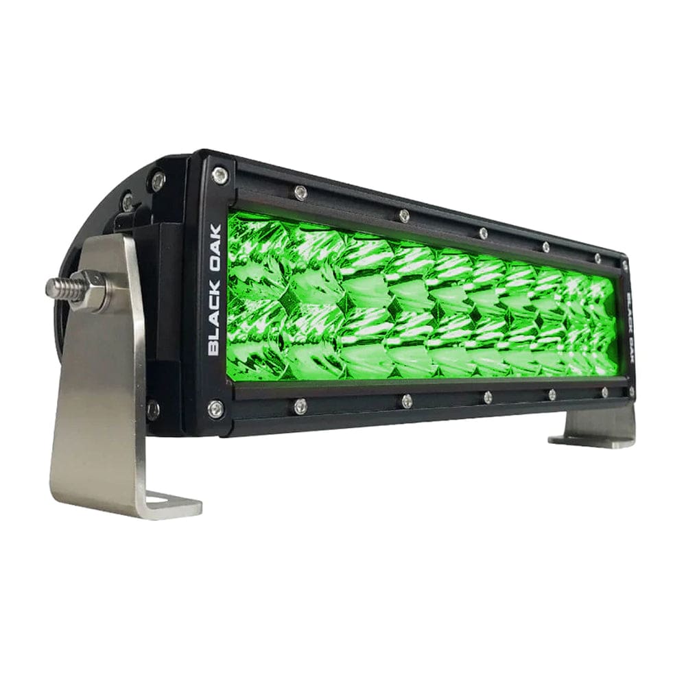 Black Oak Double Row Combo Green Hog Hunting 10 Light Bar - Black - Lighting | Light Bars - Black Oak LED