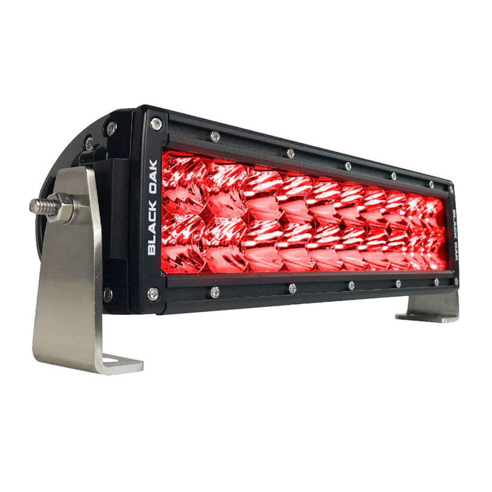 Black Oak Double Row Combo Red Predator Hunting 10 Light Bar - Black - Lighting | Light Bars - Black Oak LED