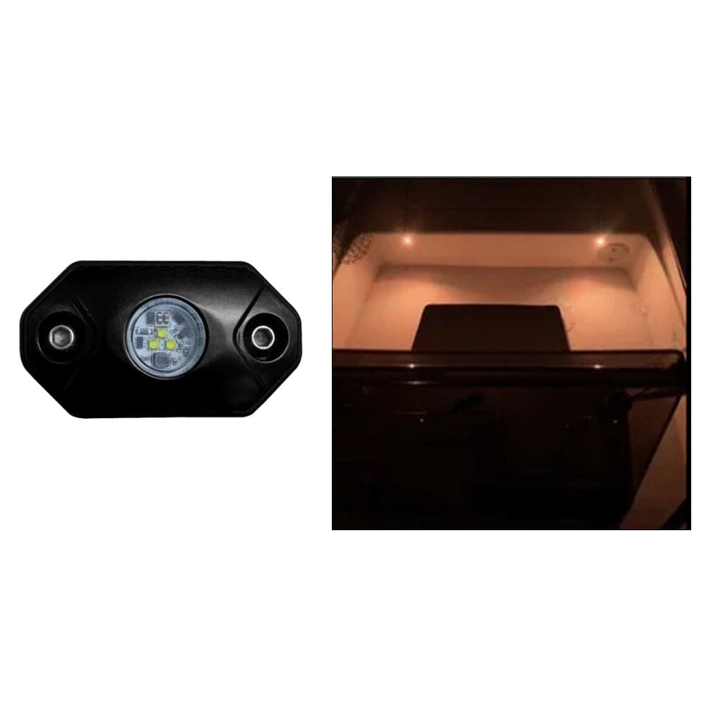 Black Oak Rock Accent Light - Amber - Black Housing - Lighting | Interior / Courtesy Light - Black Oak LED