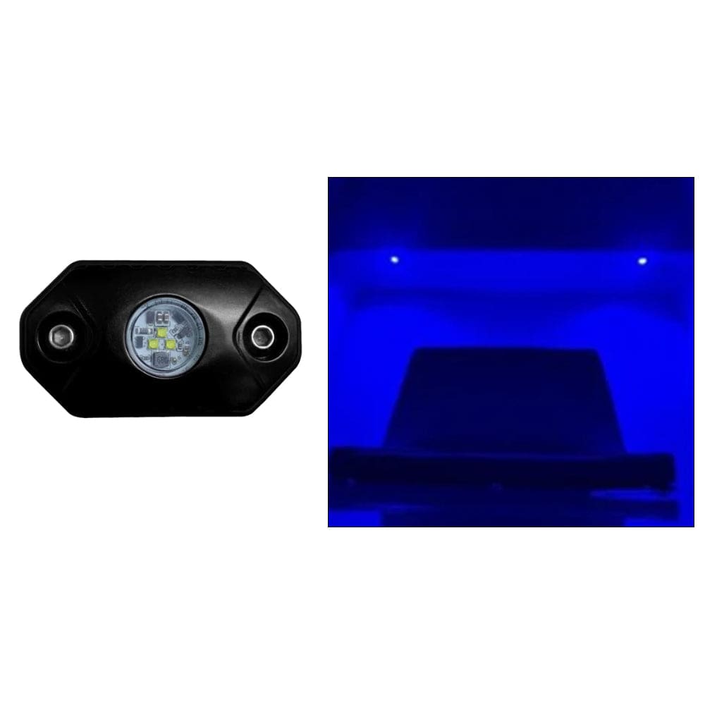 Black Oak Rock Accent Light - Blue - Black Housing - Lighting | Interior / Courtesy Light - Black Oak LED