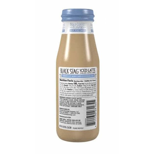 BLACK STAG Black Stag Latte Vanilla Less Sugar, 13.7 Fo