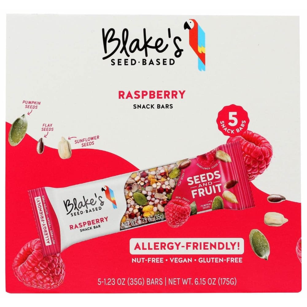 BLAKES SEED BASED Blakes Seed Based Bar Raspberry 5Ct, 6.15 Oz