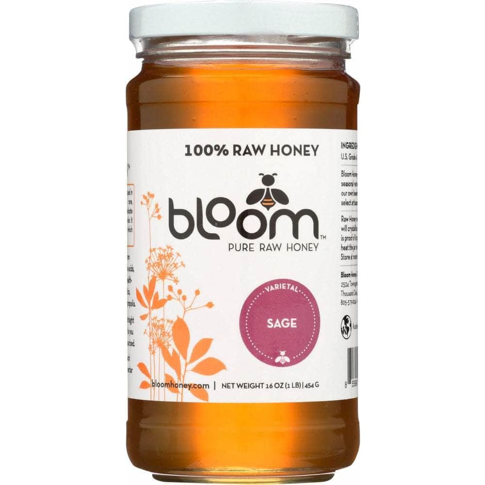 Bloom Honey Bloom Honey Raw California Sage Honey, 16 oz