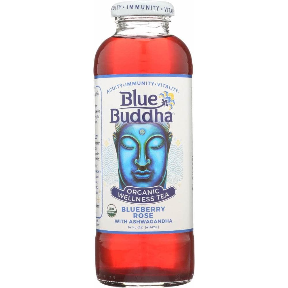BLUE BUDDHA Grocery > Beverages > Coffee, Tea & Hot Cocoa BLUE BUDDHA: Organic Blueberry Rose Tea, 14 oz