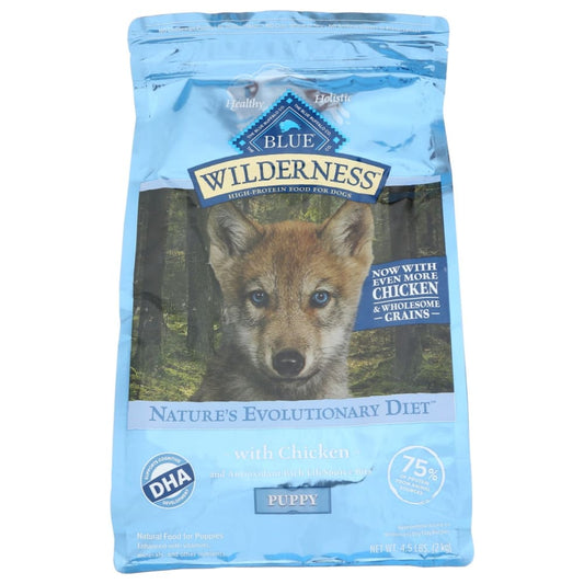 BLUE BUFFALO: Dog Food Pppy Chc Wldrns 4.5 LB - Pet > Dog Food - BLUE BUFFALO