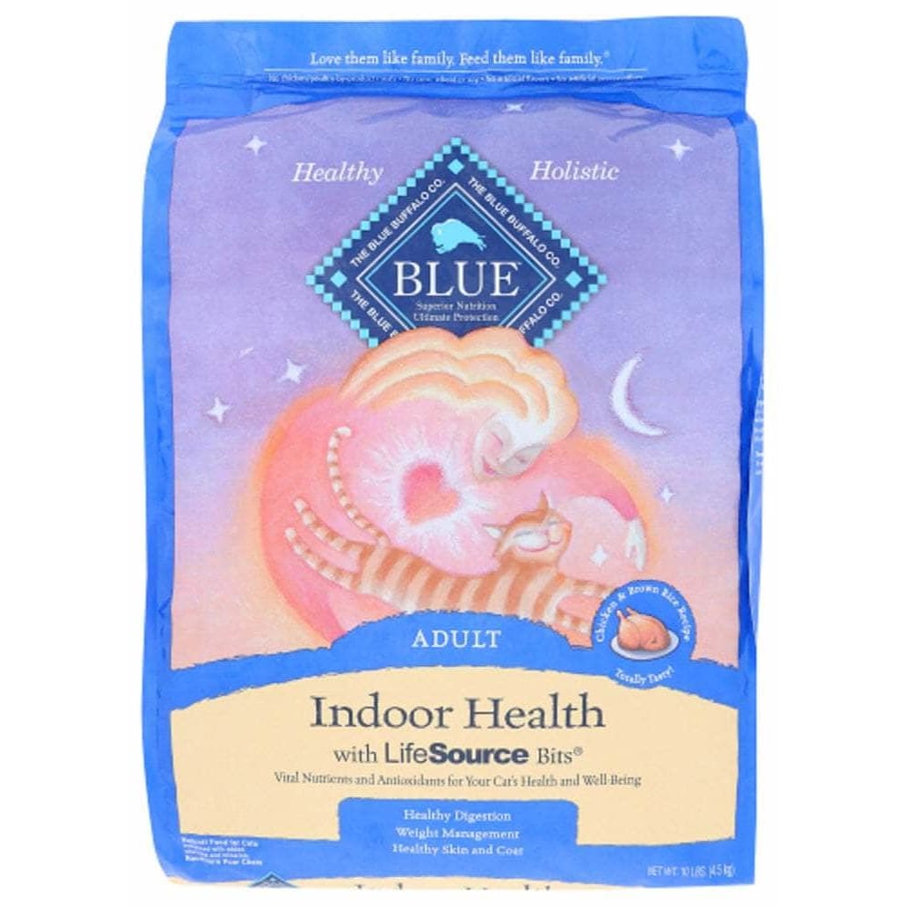 Blue Buffalo Blue Buffalo Indoor Health Adult Cat Food Chicken and Brown Rice Recipe, 10 lb