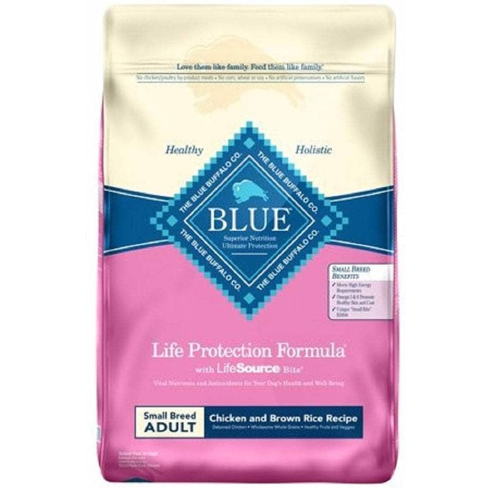 Blue Buffalo Blue Buffalo Life Protection Formula Small Breed Adult Dog Food Chicken and Brown Rice Recipe, 15 lb
