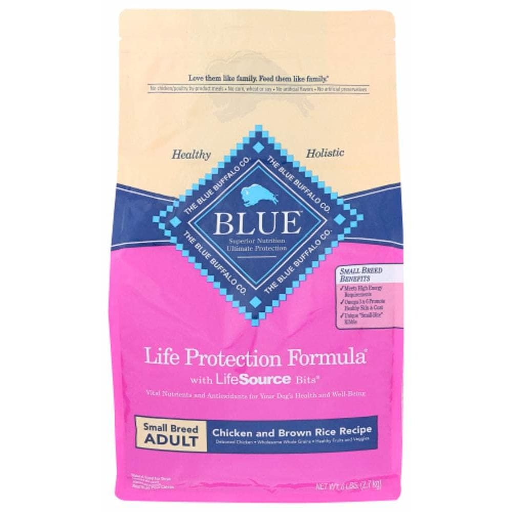 Blue Buffalo Blue Buffalo Life Protection Formula Small Breed Adult Dog Food Chicken and Brown Rice Recipe, 6 lb
