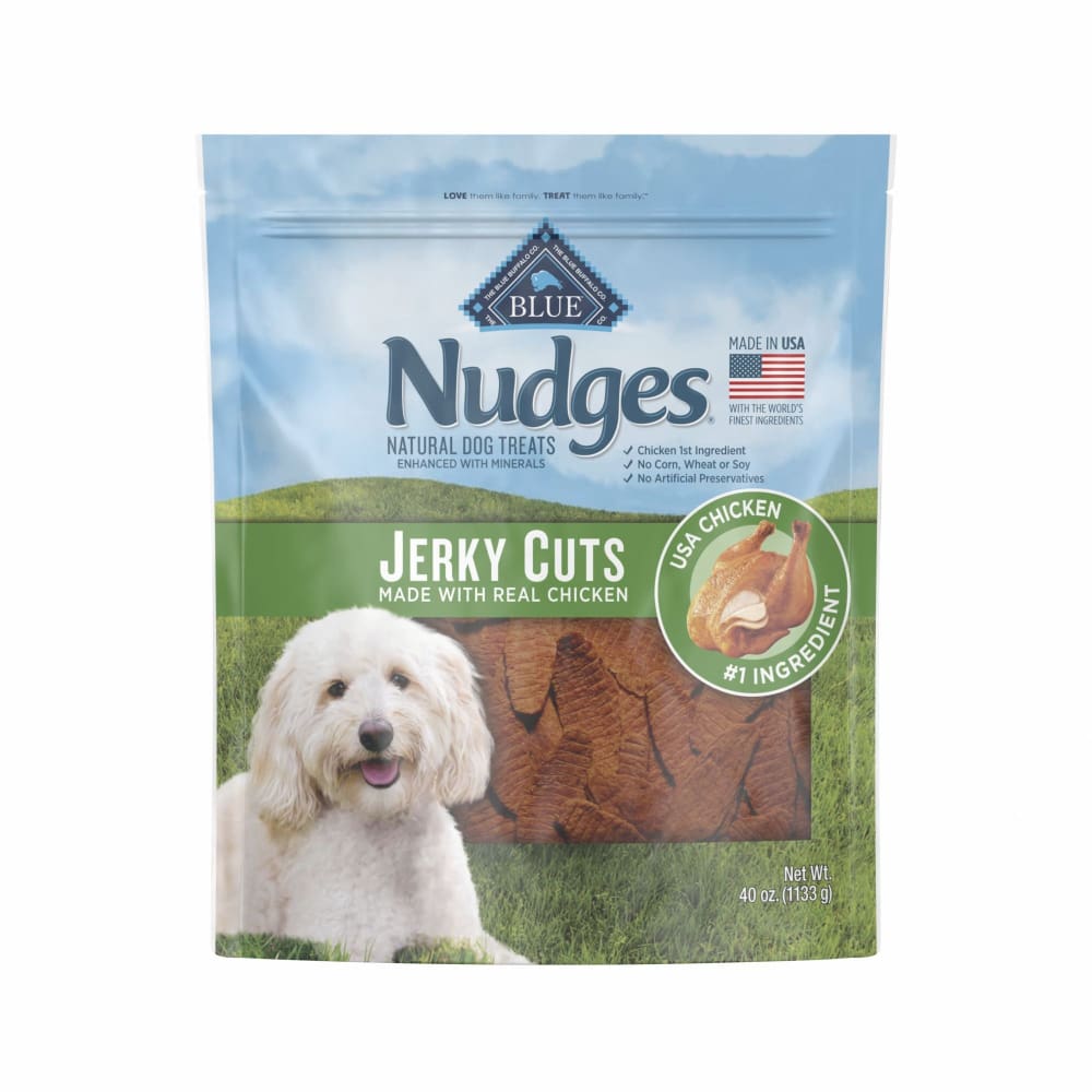 Blue Buffalo Nudges Jerky Cuts Natural Dog Treats - Chicken 40 oz. - Blue Buffalo