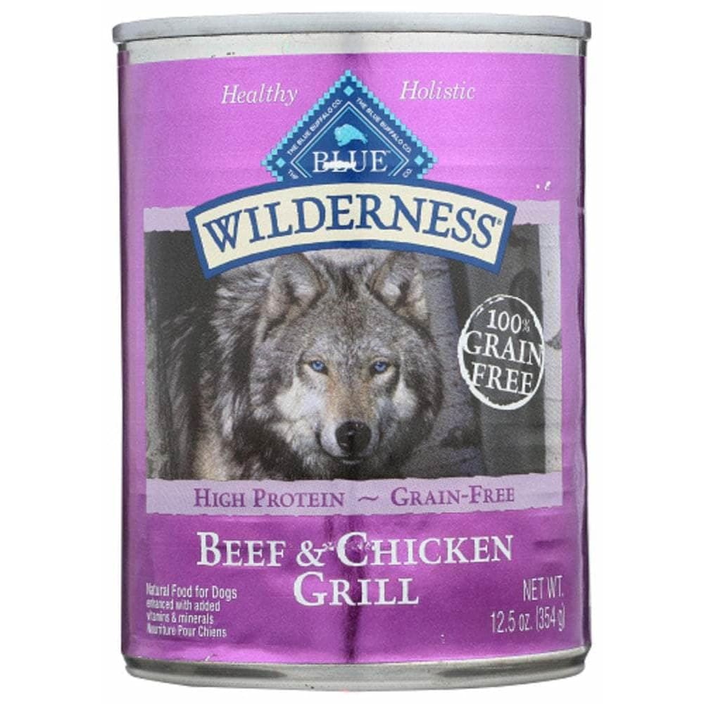 Wilderness Blue Buffalo Wilderness Adult Dog Food Beef and Chicken Grill, 12.50 oz