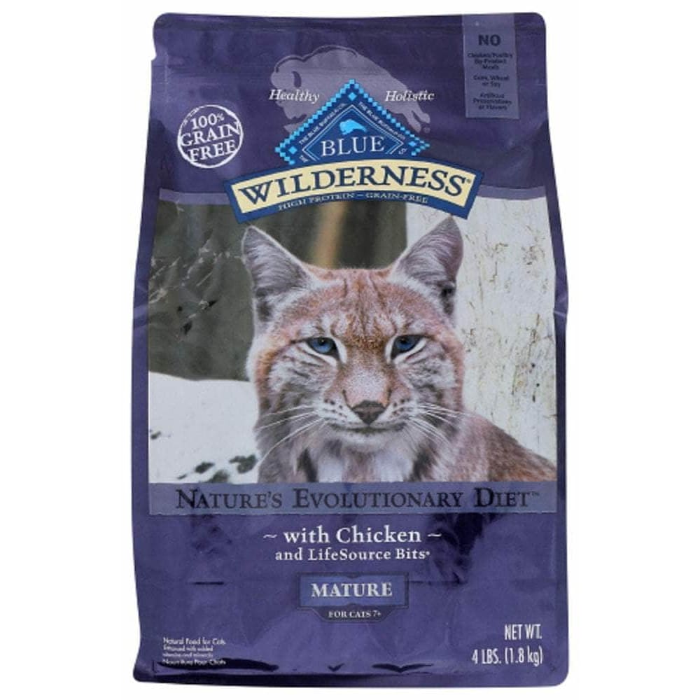 Wilderness Blue Buffalo Wilderness Mature Cat Food Chicken Recipe, 4 lb